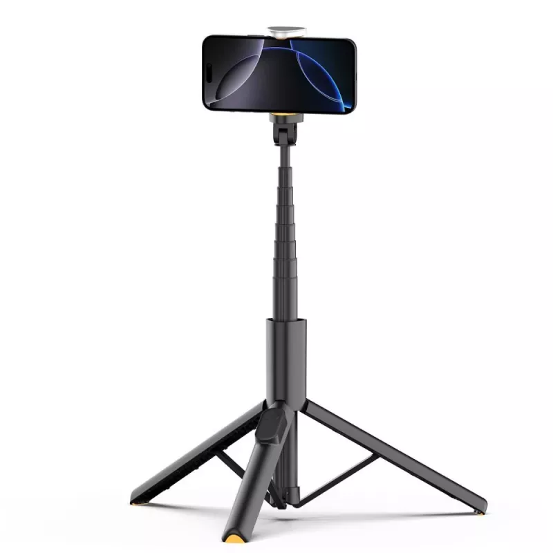 Tech-Protect L09S Palo selfie y trípode Negro