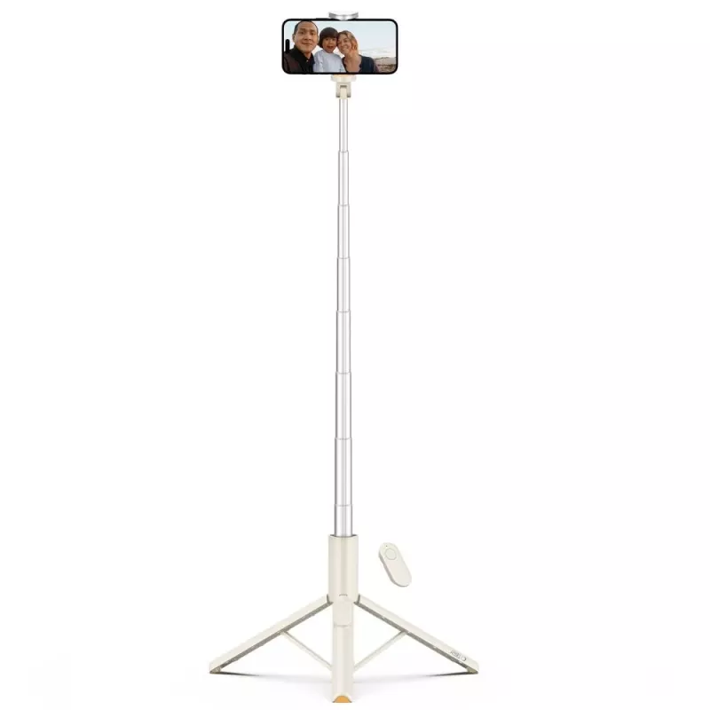 Tech-Protect L09S Palo selfie y trípode Beige