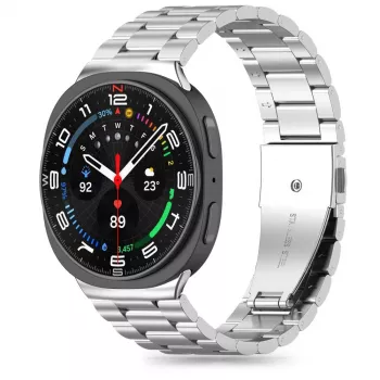 Tech-Protect Correa de acero inoxidable para Samsung Galaxy Watch 8 / Classic (40/44/46 mm) Plata