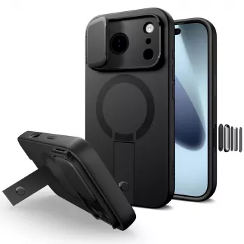 TECH-PROTECT KEVLAR AURA MAGSAFE IPHONE 17 PRO NEGRO