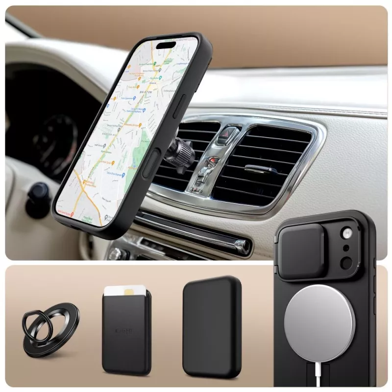 TECH-PROTECT KEVLAR AURA MAGSAFE IPHONE 17 PRO NEGRO