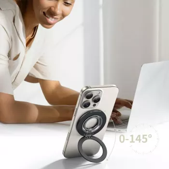 TECH-PROTECT MMR600 Magnetic MagSafe Phone Ring Negro satinado