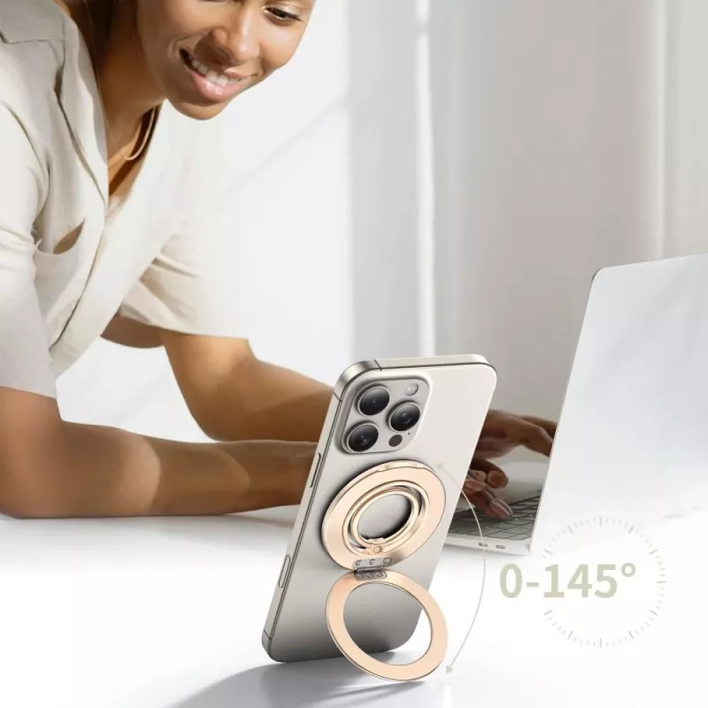 TECH-PROTECT MMR600 Anillo magnético MagSafe para teléfono Satin Gold