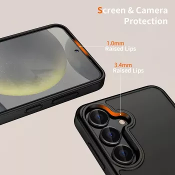 Tech-Protect Magmat Funda para Xiaomi Redmi 15 4G, Mattschwarz