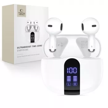 TECH-PROTECT ULTRABOOST TWS Auriculares Core G2 Blanco