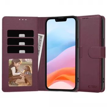Tech-Protect Funda cartera para Samsung Galaxy A17 4G / 5G, Morera