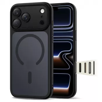 TECH-PROTECT MagPeak MagSafe Funda para iPhone 17 Pro Max, Negro mate