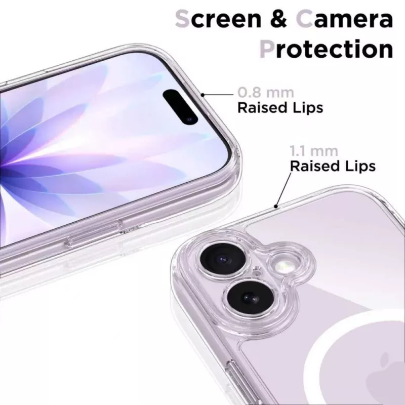 TECH-PROTECT MAGPEAK MAGSAFE CC IPHONE 17 TRANSPARENTE