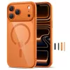 TECH-PROTECT MAGPEAK MAGSAFE CC IPHONE 17 PRO NARANJA CÓSMICO/TRANSPARENTE