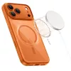 TECH-PROTECT MagPeak Funda MagSafe para iPhone 17 Pro Max, Cosmic Orange/Clear