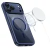 TECH-PROTECT MAGPEAK Funda híbrida MagSafe para Apple iPhone 17 Pro, Deep Blue/Clear