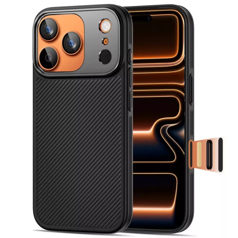 TECH-PROTECT KEVLAR ARAMID CC MAGSAFE IPHONE 17 PRO MAX NEGRO