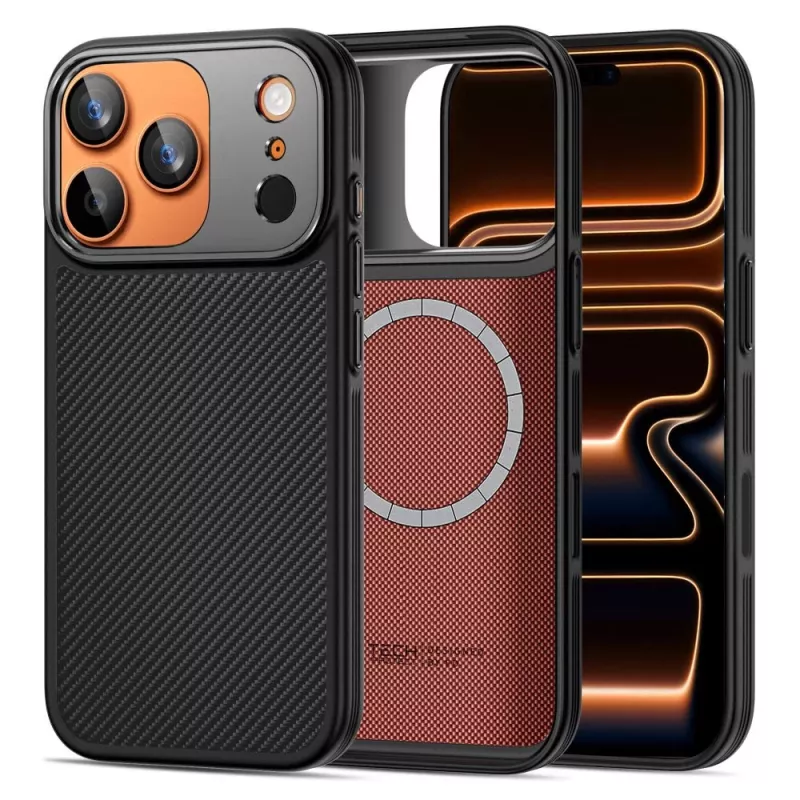 TECH-PROTECT KEVLAR ARAMID CC MAGSAFE IPHONE 17 PRO MAX NEGRO