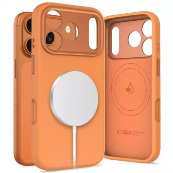 TECH-PROTECT UNIQ MagSafe Funda trasera iPhone 17 Pro naranja cósmico