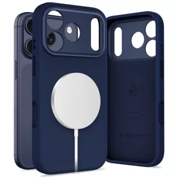 Tech-Protect Uniq MagSafe Funda para Apple iPhone 17 Pro Max, azul intenso