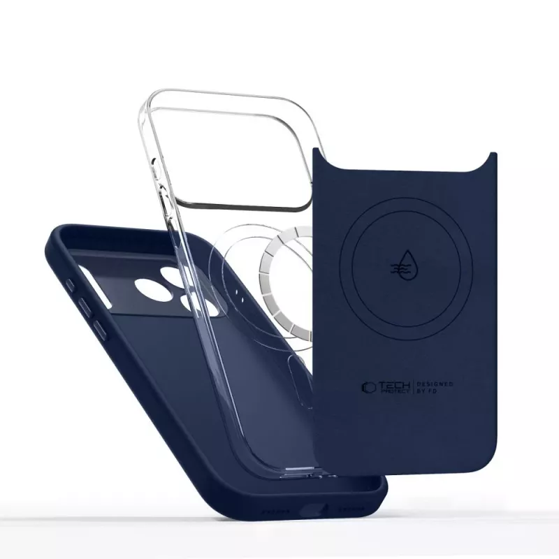 Tech-Protect Uniq MagSafe Funda para Apple iPhone 17 Pro Max, azul intenso