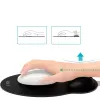 TECH-PROTECT A200 Alfombrilla de ratón con reposamuñecas de gel 25 x 22,5 cm negra