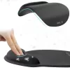 TECH-PROTECT A200 Alfombrilla de ratón con reposamuñecas de gel 25 x 22,5 cm negra