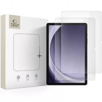 TECH-PROTECT Glass Fit+ Protector de pantalla de cristal templado pack de 2 para Samsung Galaxy Tab A9+ / A11+ Plus 11,0 pulgadas (SM-X210/X215/X216/X230/X235/X236) transparente