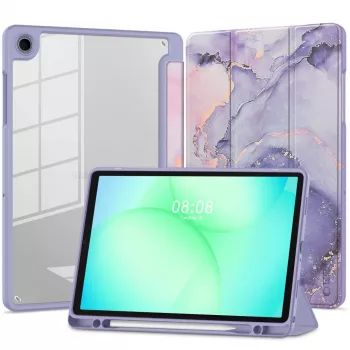 TECH-PROTECT SC PEN HYBRID Galaxy Tab A9+ / A11+ PLUS 11.0 X210 / X215 / X216 / X230 / X235 / X236 Mármol violeta