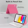 Tech-Protect SC Pen + Keyboard Funda para iPad 10,9 pulgadas (10.ª generación, 2022) / 11 pulgadas (2025) - magenta