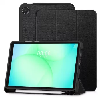 Tech-Protect SC PEN Canvas Funda para Samsung Galaxy Tab A9 / A11 8,7 pulgadas X110 / X115 / X133 / X135, negra