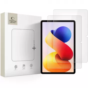 Tech-Protect Glass Fit+ Protector de pantalla de cristal templado pack de 2 para Xiaomi Poco Pad M1 / Redmi Pad Pro / 2 Pro 12.1 transparente