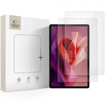 TECH-PROTECT Glass Fit+ Protector de pantalla de cristal templado pack de 2 para Lenovo Tab P12 / Idea Tab Pro / Yoga Tab Plus 12.7 TB-370 / TB-373 / TB-520 transparente