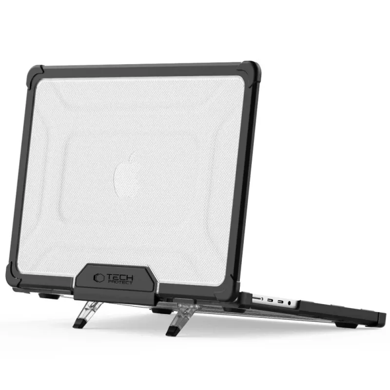 TECH-PROTECT SMARTSHELL PRO MACBOOK PRO 14 M1-M5 PRO / M5 PRO MAX 2021-2026 NEGRO/TRANSPARENTE