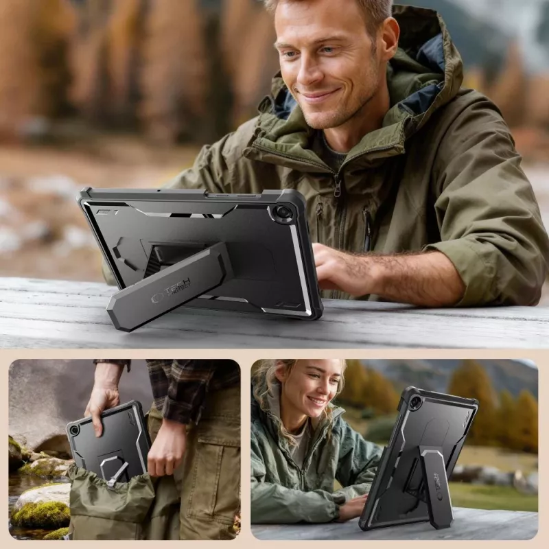 Tech-Protect Kevlar PRO Funda para Samsung Galaxy Tab A9+ / A11+ PLUS 11.0 X210/X215/X216/X230/X235/X236 negra