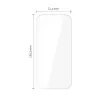 TECH-PROTECT Protector de pantalla de cristal templado pack de 10 para Apple iPhone 15 Pro Max transparente