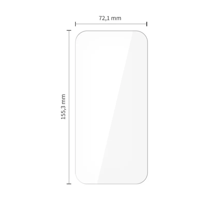 TECH-PROTECT Protector de pantalla de cristal templado pack de 10 para Apple iPhone 15 Pro Max transparente
