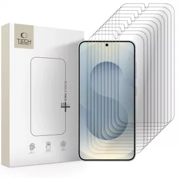 TECH-PROTECT Protector de pantalla de cristal templado pack de 10 para Samsung Galaxy S24 / S25 transparente