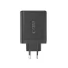 TECH-PROTECT NC140W-GAN Cargador de red de 4 puertos PD 140W / QC3.0 negro