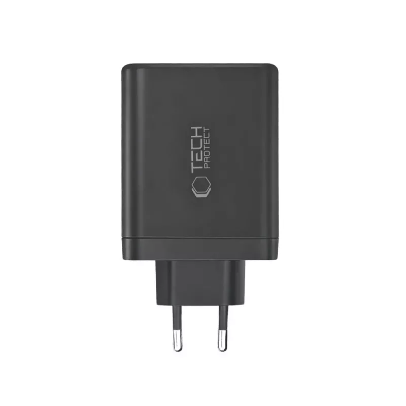 TECH-PROTECT NC140W-GAN Cargador de red de 4 puertos PD 140W / QC3.0 negro