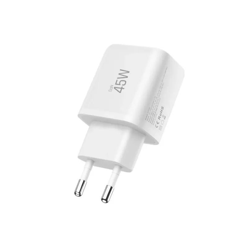 TECH-PROTECT NCA45W-GAN Cargador de red de 2 puertos PD 45W / QC3.0 blanco