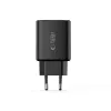 TECH-PROTECT NCA65W-GAN Cargador de red de 3 puertos PD 65W / QC3.0 negro