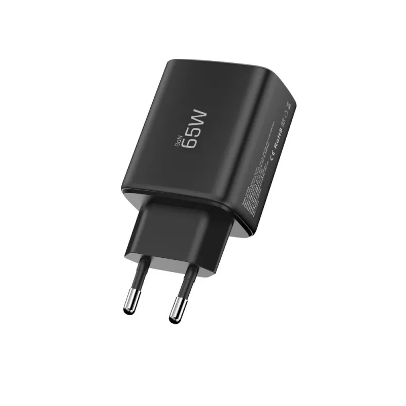 TECH-PROTECT NCA65W-GAN Cargador de red de 3 puertos PD 65W / QC3.0 negro