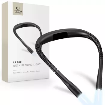 TECH-PROTECT LL200 Lámpara de lectura de cuello negra
