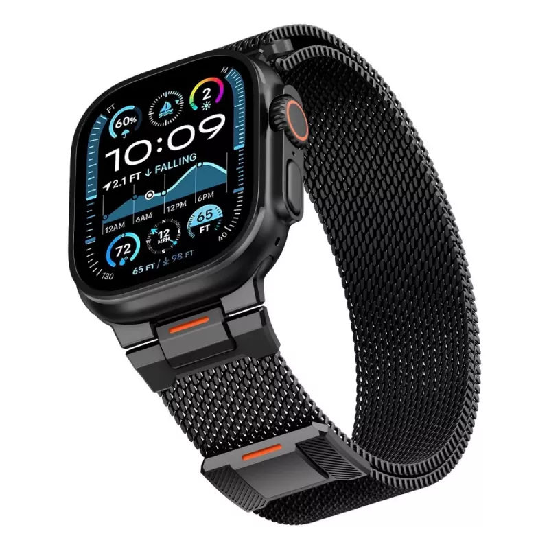 Tech-Protect Milano Vanguard para Apple Watch 8 / 9 / 10 / 11 / SE / Ultra (44 / 45 / 46 / 49 mm) negro