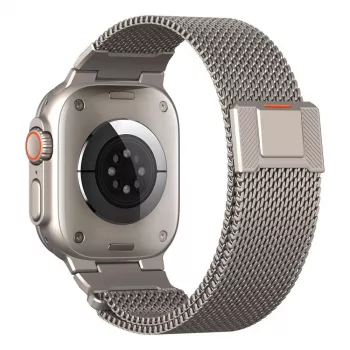 Tech-Protect Milano Vanguard para Apple Watch 8 / 9 / 10 / 11 / SE / Ultra (44 / 45 / 46 / 49 mm) plata