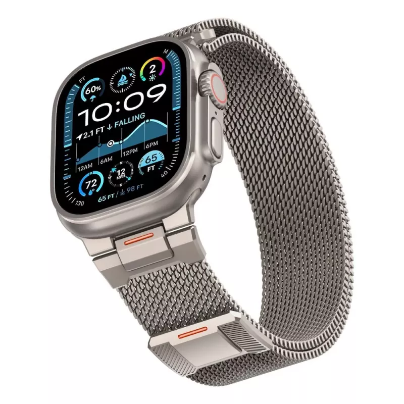 Tech-Protect Milano Vanguard para Apple Watch 8 / 9 / 10 / 11 / SE / Ultra (44 / 45 / 46 / 49 mm) plata