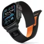 TECH-PROTECT NYLON ELITE Apple Watch 8 / 9 / 10 / 11 / SE / Ultra (44 / 45 / 46 / 49 mm) negro/naranja