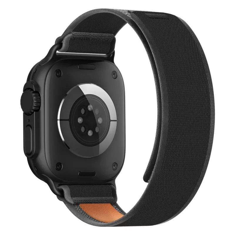 TECH-PROTECT NYLON ELITE Apple Watch 8 / 9 / 10 / 11 / SE / Ultra (44 / 45 / 46 / 49 mm) negro/naranja