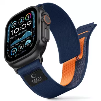TECH-PROTECT NYLON ELITE APPLE WATCH 8 / 9 / 10 / 11 / SE / ULTRA (44 / 45 / 46 / 49 MM) AZUL MARINO/NARANJA