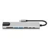 TECH-PROTECT HB09 Adaptador hub 8 en 1 USB-C a USB-A 3.0, USB-C 3.0, HDMI 4K 60Hz, SD/TF, PD 100W, RJ45 Gigabit Ethernet, Space Grey