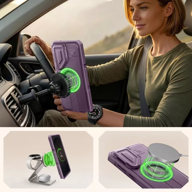 TECH-PROTECT KEVLAR MAGSAFE 2-SET GALAXY S26 ULTRA VIOLETA