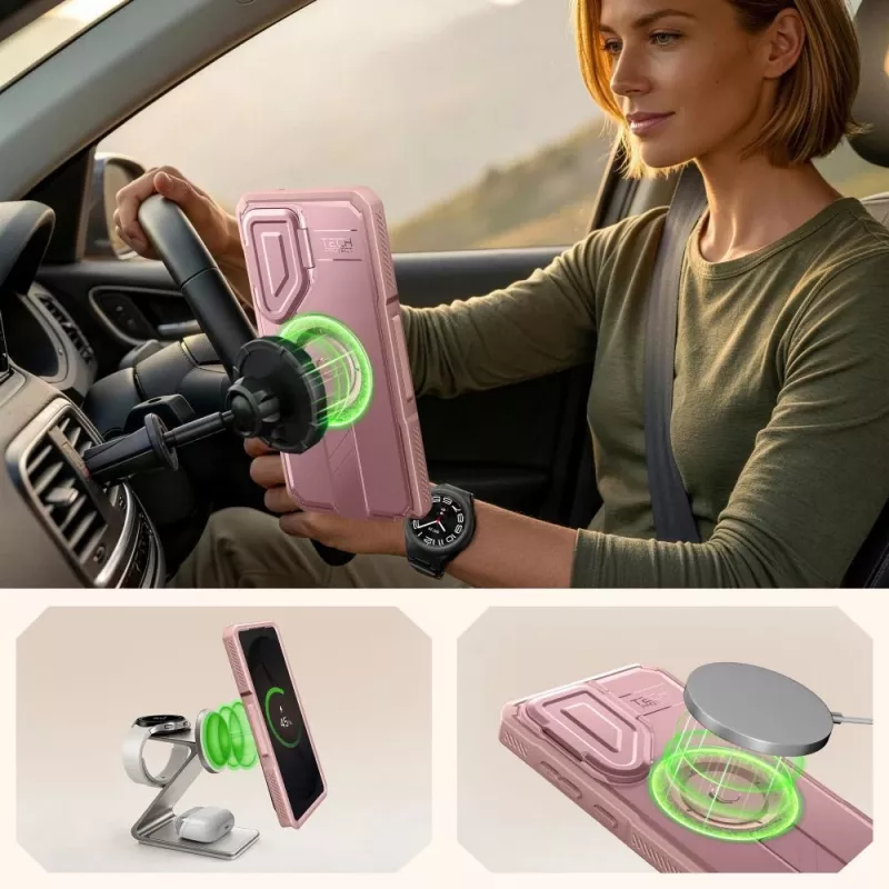 TECH-PROTECT KEVLAR MAGSAFE 2-SET GALAXY S26 ULTRA ROSA