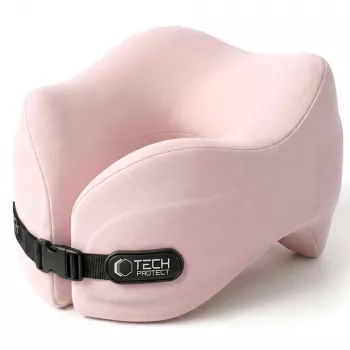 TECH-PROTECT COMFORTREST ALMOHADA DE VIAJE PARA EL CUELLO ROSA