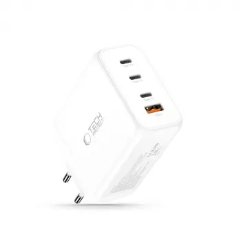 TECH-PROTECT NC200W-GAN Cargador de red de 4 puertos PD 200W / QC3.0 blanco